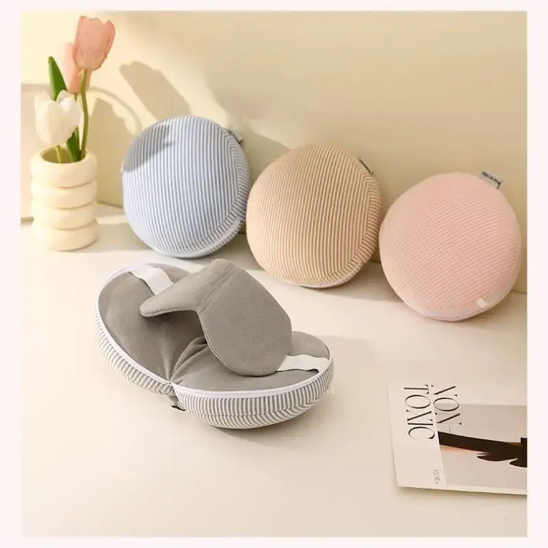 Adult eye mask travel pillow combo