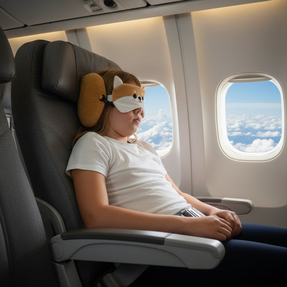 Kids eye mask and pillow combo